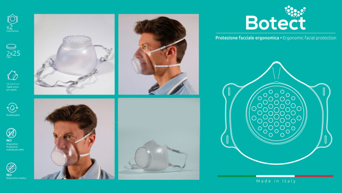 Masca de protectie cu filtru ( 2 masti + 50 filtre) BOTECT-big